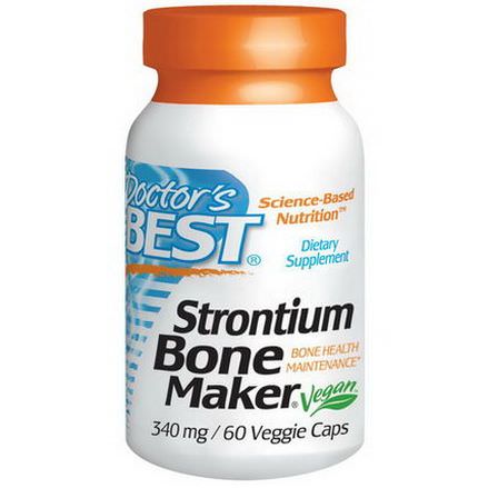 Doctor's Best, Strontium Bone Maker, 340mg, 60 Veggie Caps