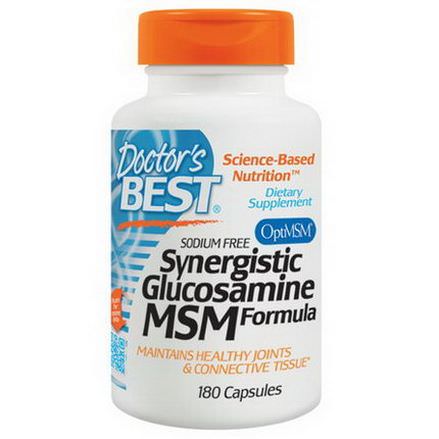 Doctor's Best, Synergistic Glucosamine MSM Formula, 180 Capsules