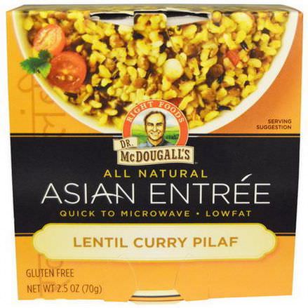 Dr. McDougall's, Asian Entree, Lentil Curry Pilaf, All Natural 70g
