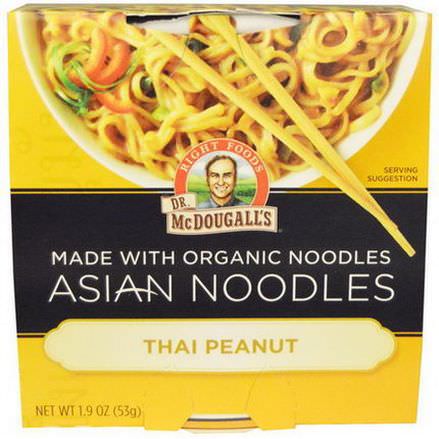 Dr. McDougall's, Asian Noodles, Thai Peanut 53g