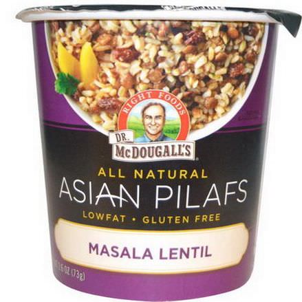 Dr. McDougall's, Right Foods, Asian Pilafs, Masala Lentil 73g