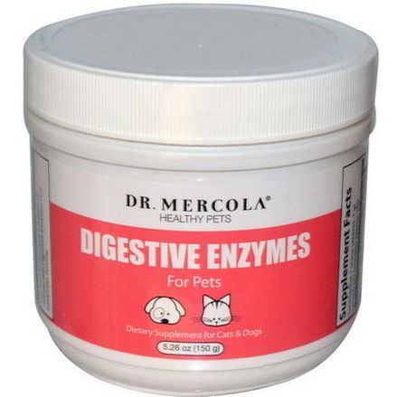 Dr. Mercola, Healthy Pets, Digestive Enzymes, for Pets 150g