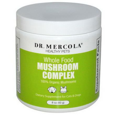 Dr. Mercola, Healthy Pets, Whole Food Mushroom Complex 60g