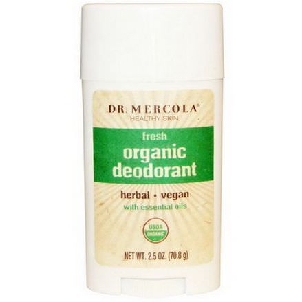 Dr. Mercola, Organic Deodorant, Fresh 70.8g