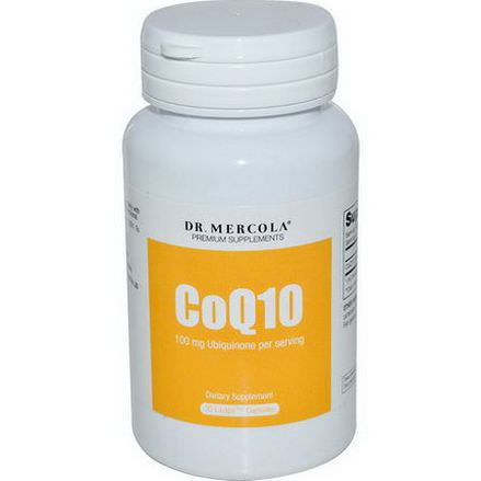 Dr. Mercola, Premium Supplements, CoQ10, 100mg, 30 Licaps Capsules