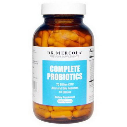 Dr. Mercola, Premium Supplements, Complete Probiotics, 180 Capsules