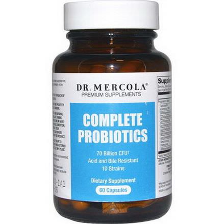 Dr. Mercola, Premium Supplements, Complete Probiotics, 60 Capsules