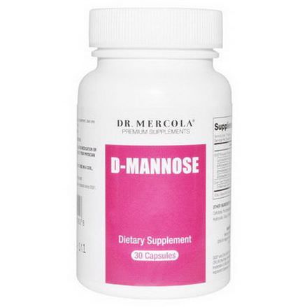 Dr. Mercola, Premium Supplements, D-Mannose, 30 Capsules