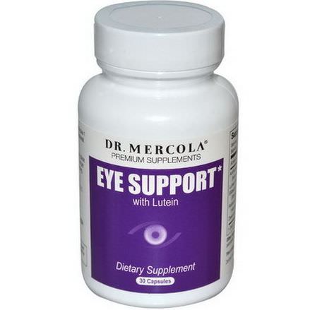 Dr. Mercola, Premium Supplements, Eye Support, with Lutein, 30 Capsules