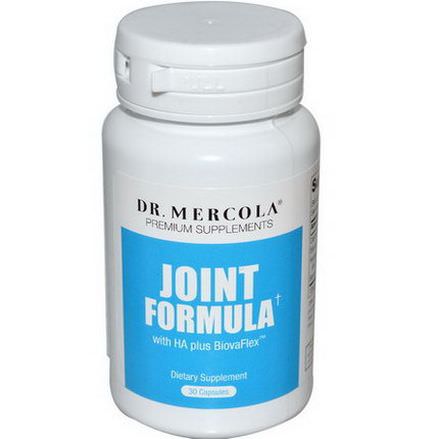 Dr. Mercola, Premium Supplements, Joint Formula, with HA plus BiovaFlex, 30 Capsules