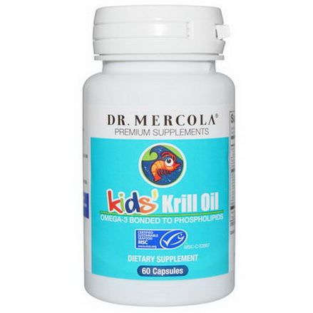 Dr. Mercola, Premium Supplements, Kids'Krill Oil, 60 Capsules