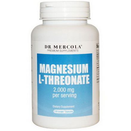 Dr. Mercola, Premium Supplements, Magnesium L-Threonate, 120 Licaps Capsules