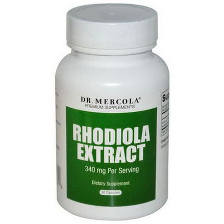 Dr. Mercola, Premium Supplements, Rhodiola Extract, 340mg, 30 Capsules