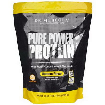 Dr. Mercola, Pure Power Protein, Banana Flavor 880g