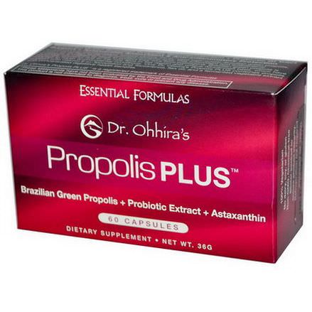 Dr. Ohhira's, Essential Formulas Inc. Propolis Plus, 60 Capsules
