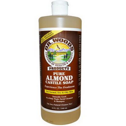 Dr. Woods, Pure Almond Castile Soap 946ml