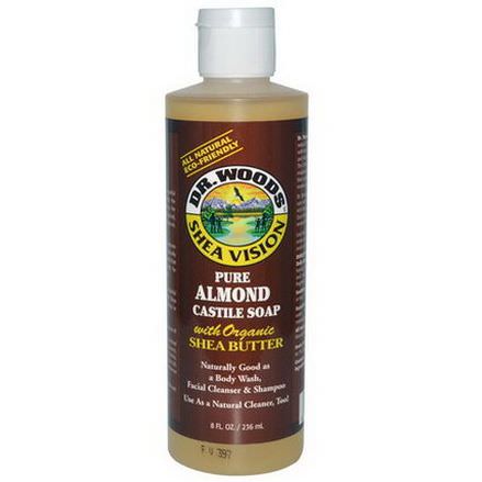 Dr. Woods, Pure Almond Castile Soap, with Organic Shea Butter 236ml