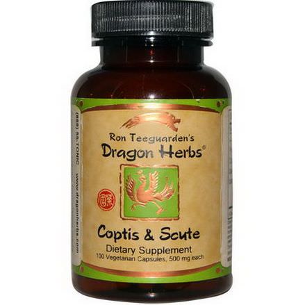 Dragon Herbs, Coptis&Scute, 500mg, 100 Veggie Caps