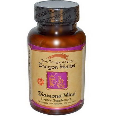 Dragon Herbs, Diamond Mind, 500mg Each, 100 Veggie Caps