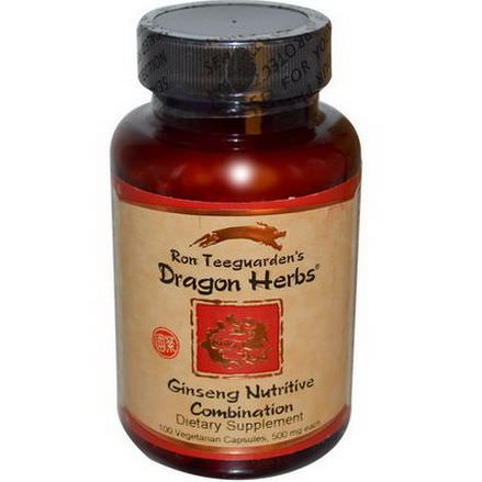 Dragon Herbs, Ginseng Nutritive Combination, 500mg, 100 Veggie Caps