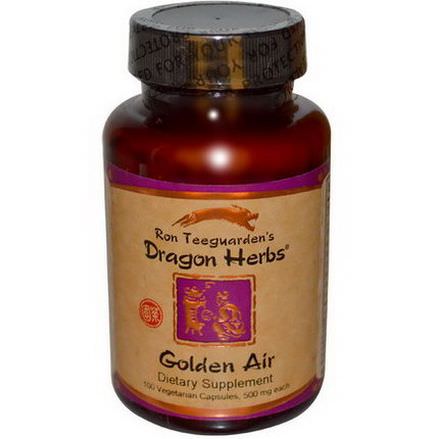 Dragon Herbs, Golden Air, 500mg, 100 Veggie Caps