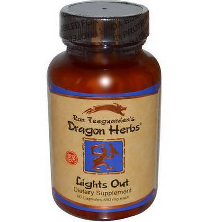 Dragon Herbs, Lights Out, 450mg, 60 Capsules