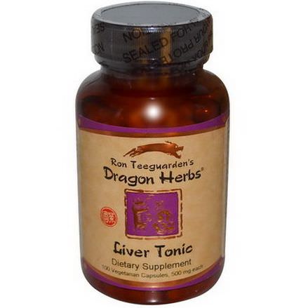 Dragon Herbs, Liver Tonic, 500mg, 100 Veggie Caps