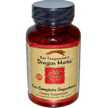 Dragon Herbs, Ten Complete Supertonic, 500mg, 100 Capsules