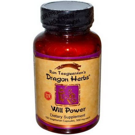 Dragon Herbs, Will Power, 500mg, 100 Veggie Caps