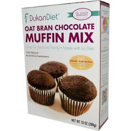 Dukan Diet, Oat Bran Chocolate Muffin Mix 288g