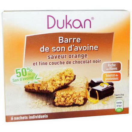Dukan Diet, Oat Bran Orange Chocolate Bars, 6 Bars 25g Each