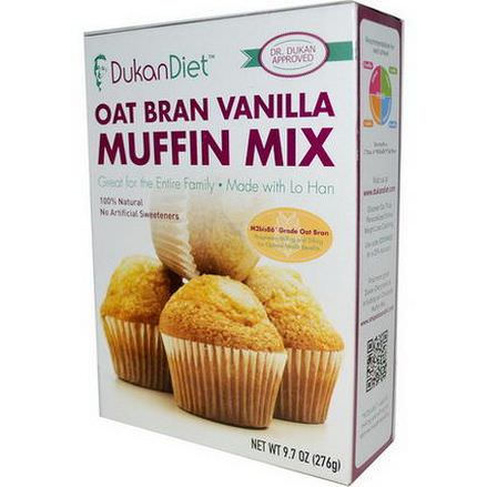 Dukan Diet, Oat Bran Vanilla Muffin Mix 276g