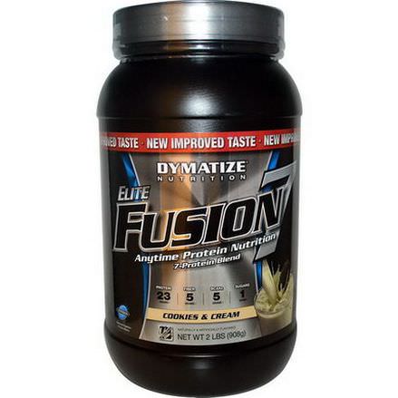 Dymatize Nutrition, Elite Fusion 7, Anytime Protection Nutrition, Cookies&Cream 908g