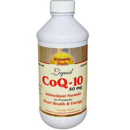 Dynamic Health Laboratories, CoQ-10, Liquid, Orange Flavor, 50mg 237ml