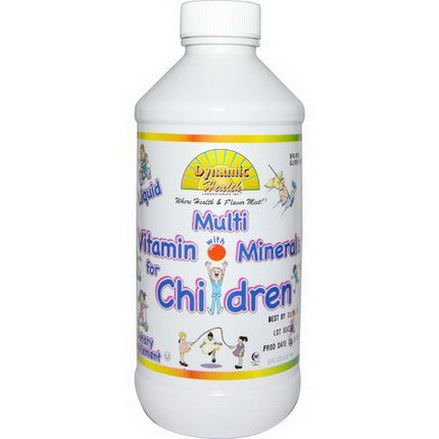 Dynamic Health Laboratories, Liquid Multi Vitamin with Minerals for Children, Fruit Punch Flavor 237ml