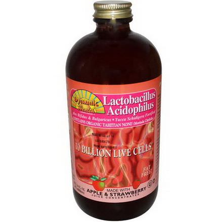 Dynamic Health Laboratories, Lactobacillus Acidophilus, Apple&Strawberry Juice Concentrates 473ml