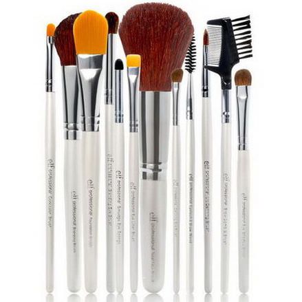 E.L.F. Cosmetics, Essential Professional Complete Brush Set, 12 Brushes