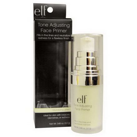 E.L.F. Cosmetics, Tone Adjusting Face Primer, Neutralizing Green 13.7g