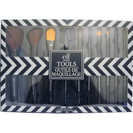 E.L.F. Cosmetics, Tools, Brush Set, 10 Pieces