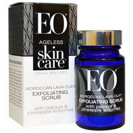 EO Products, Ageless Skin Care, Moroccan Lava Clay, Exfoliating Scrub 42.5g