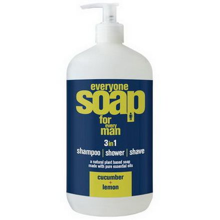 EO Products, Everyone Soap for Every Man, 3 in 1, Cucumber Lemon 960ml