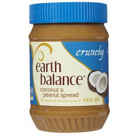 Earth Balance, Coconut&Peanut Spread, Crunchy 453g