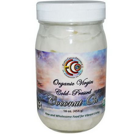 Earth Circle Organics, Coconut Oil, Organic, Virgin 454g