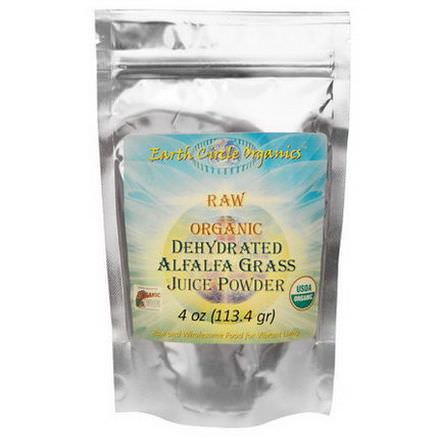 Earth Circle Organics, Raw Organic Dehydrated Alfalfa Grass Juice Powder 113.4g