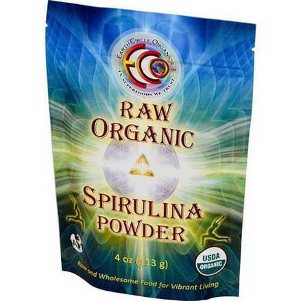 Earth Circle Organics, Spirulina Powder, Raw, Organic 113g