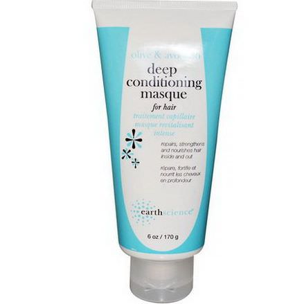 Earth Science, Deep Conditioning Masque for Hair, Olive&Avocado 170g