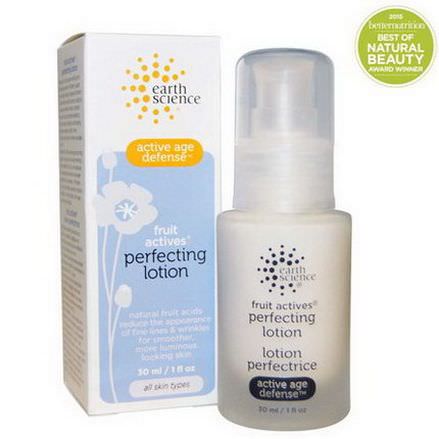 Earth Science, Fruit Actives, Perfecting Lotion 30ml