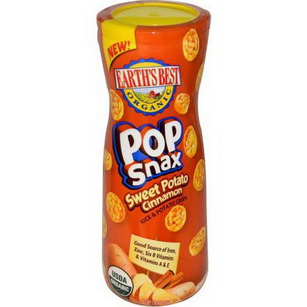 Earth's Best, Pop Snax, Rice&Potato Crisps, Sweet Potato Cinnamon 51g