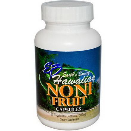 Earth's Bounty, Noni Fruit, Hawaiian, 500mg, 60 Veggie Caps