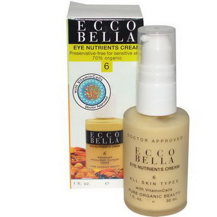 Ecco Bella, Eye Nutrients Cream, 6 30ml